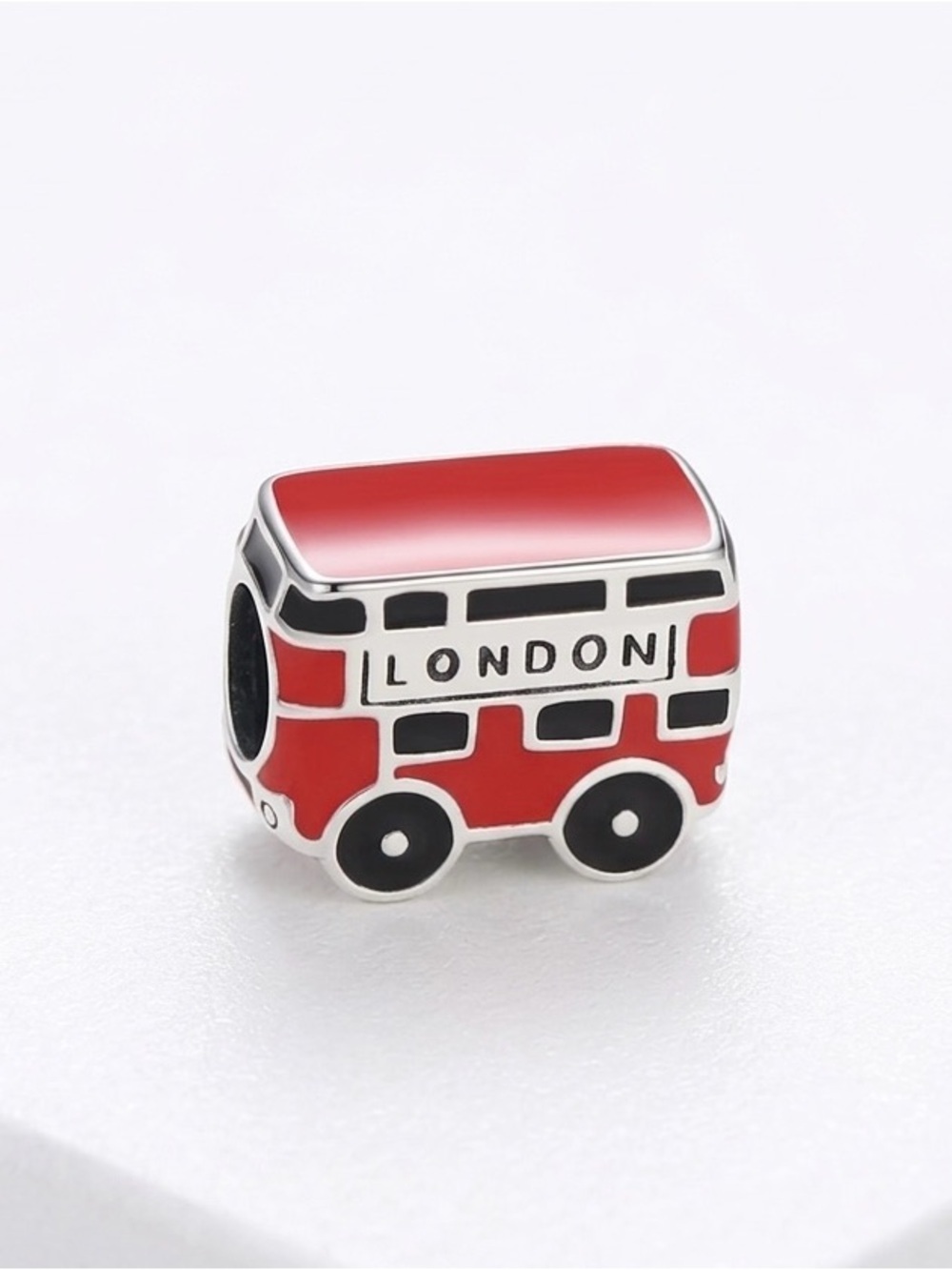 S925 London Double Decker Bus Charm